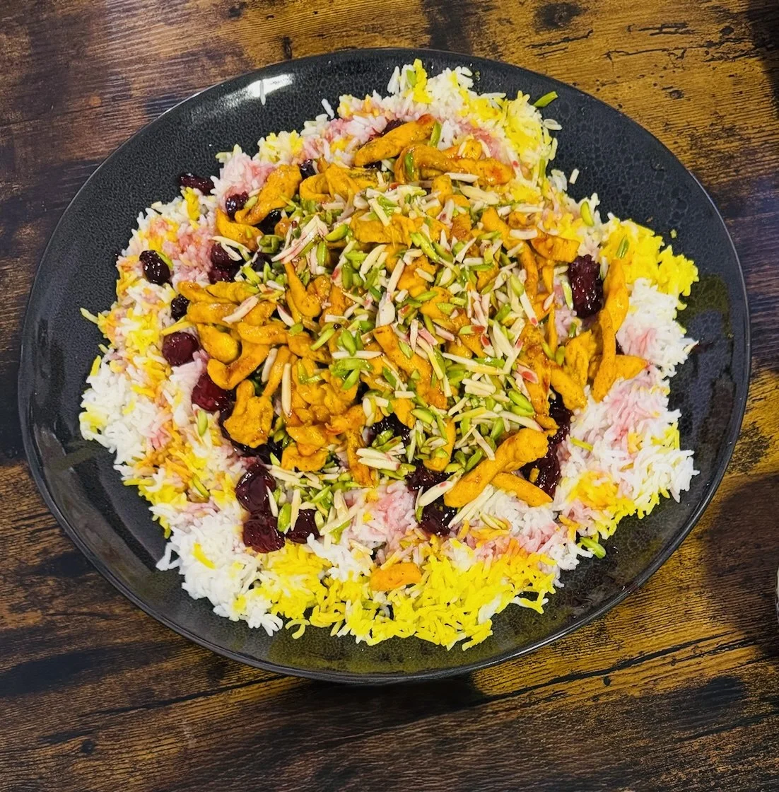 A plate of Persian jeweled rice